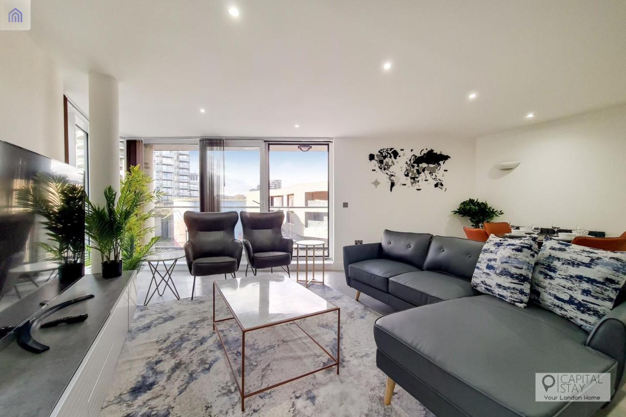 Free Parking - Stylish Three Bedroom Apartment By London Excel المظهر الخارجي الصورة